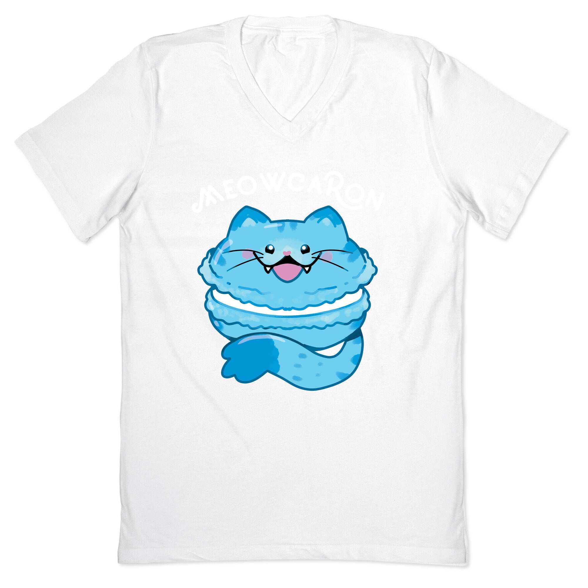Meowcaron V-Neck